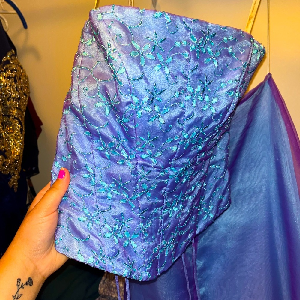 Purple prom dress